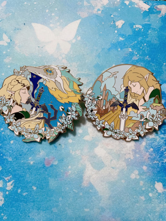 The Legend of Zelda hard enamel pins(2pcs)