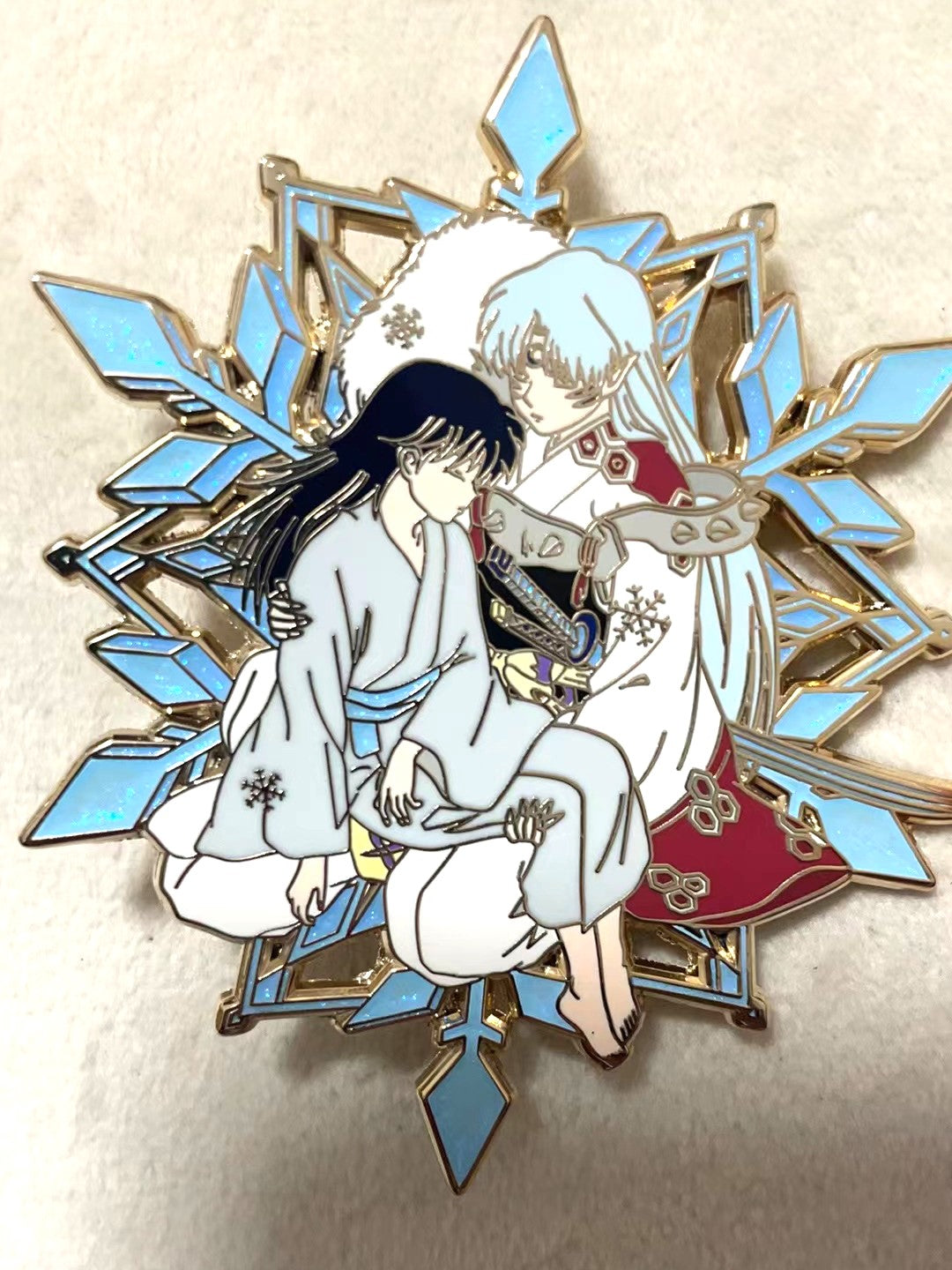 Sesshomaru and Rin enamel pin