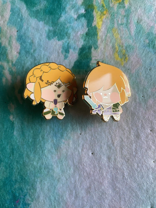 The Legend of Zelda hard enamel pins(2pcs)