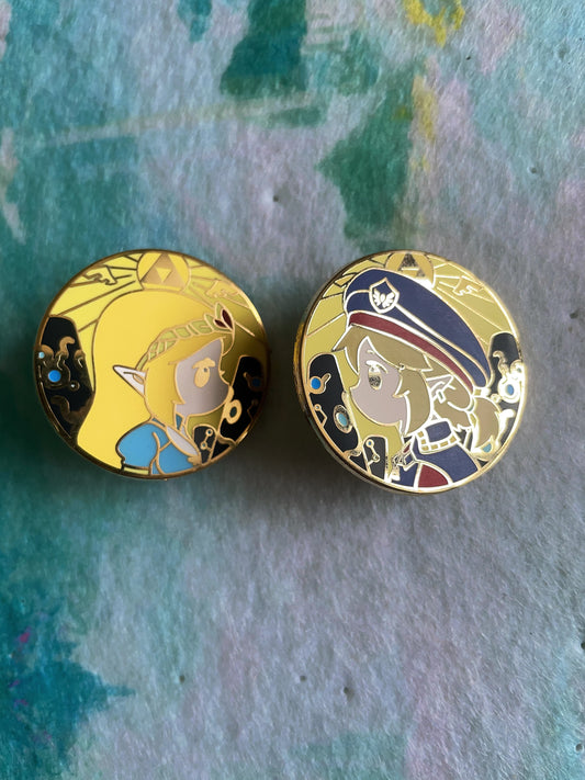 The Legend of Zelda hard enamel pins(2pcs)