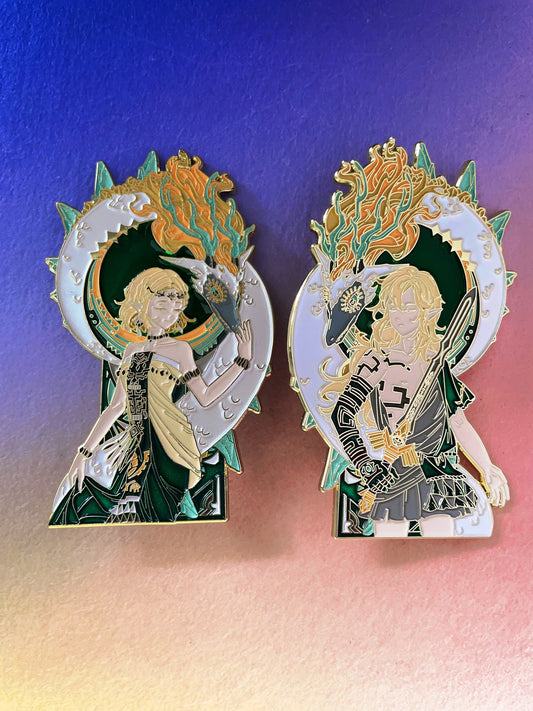 The Legend of Zelda hard enamel pins(2pcs)