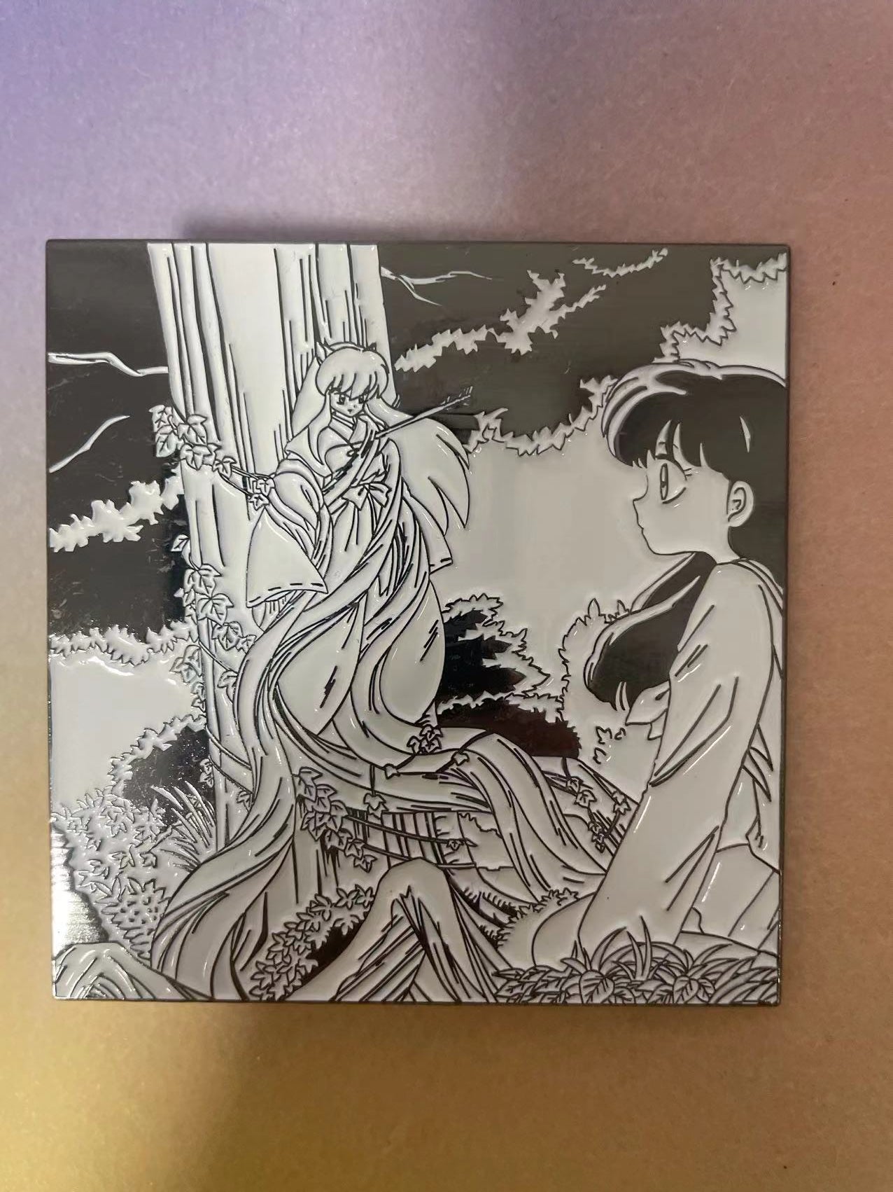 Inuyasha Kikyo and inuyasha Enamel Pins– Limited Edition Collectible Anime pin