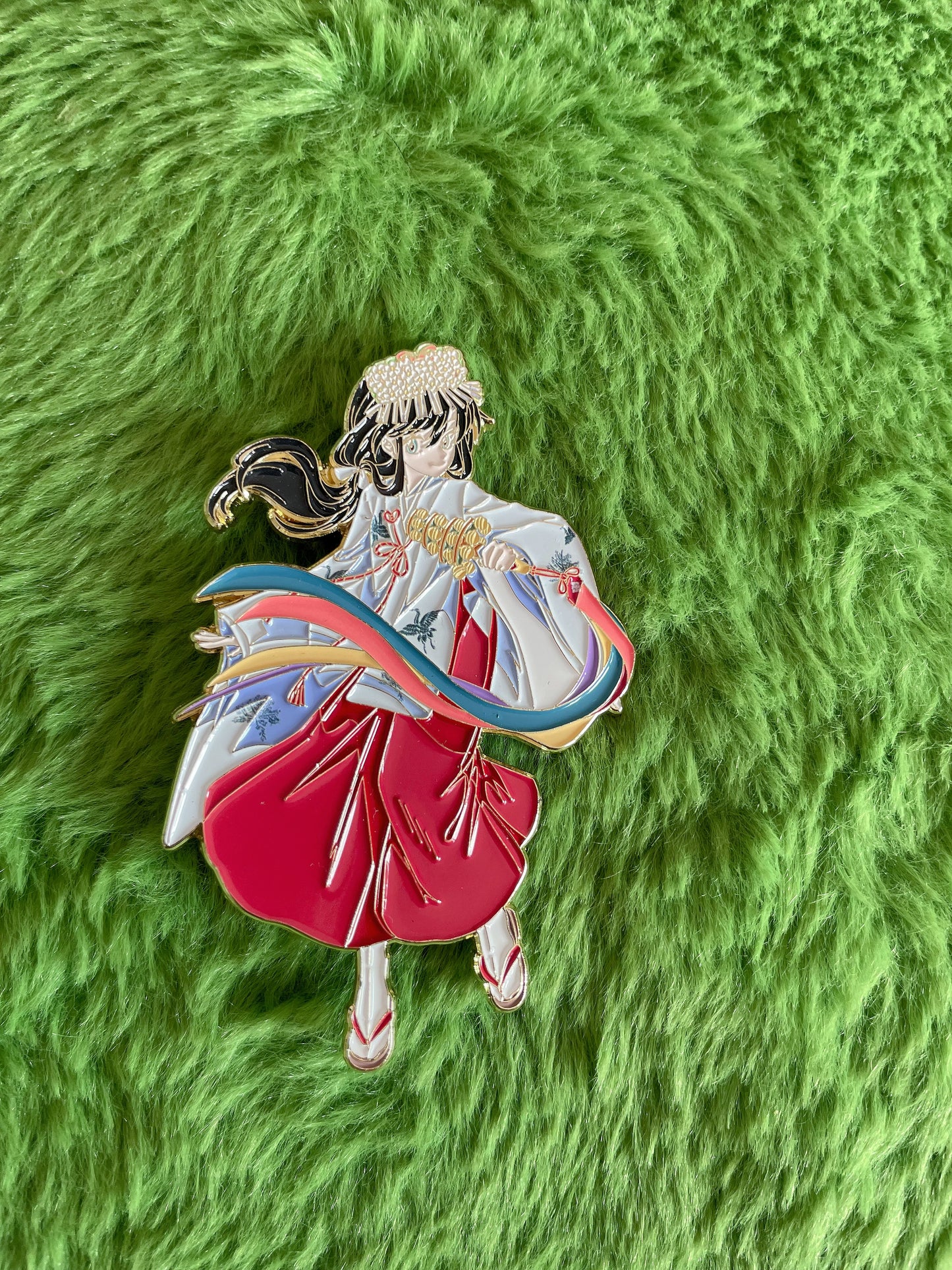 kikyo Enamel Pin– Inuyasha Anime Enamel Pin | Limited Edition Collectible