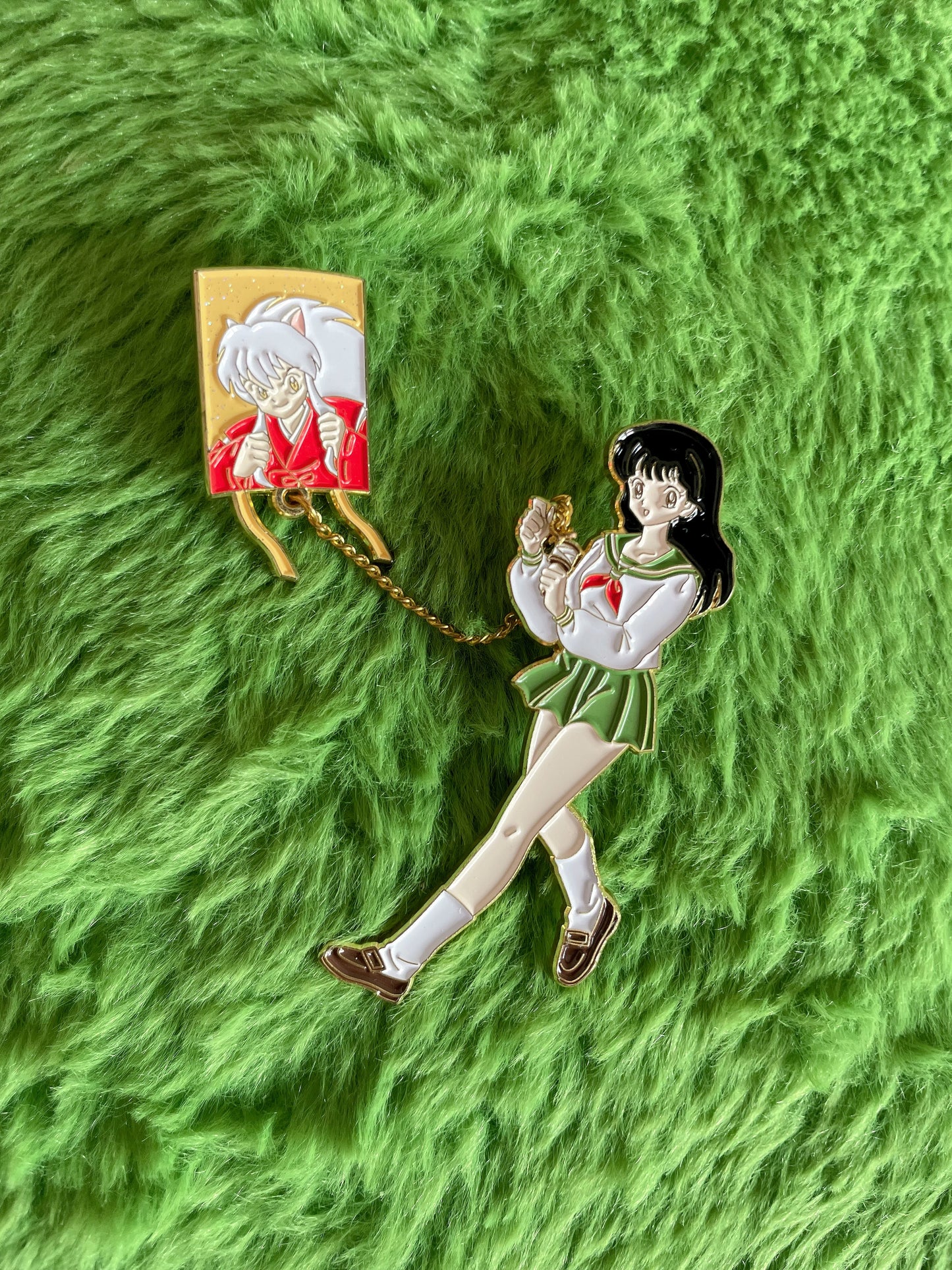 kagome and inuyasha Enamel Pins– Inuyasha Anime Enamel Pin | Limited Edition Collectible