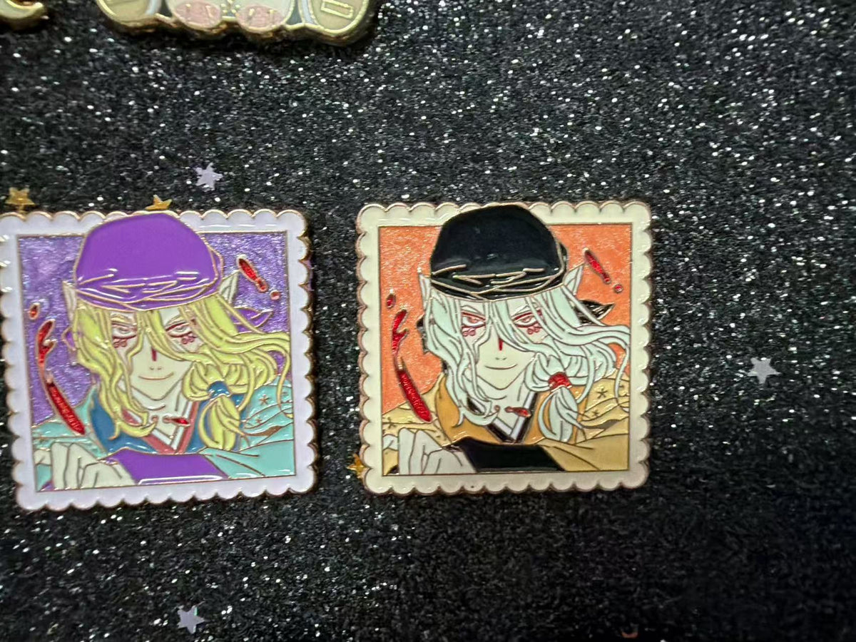 limited edition Mononoke Medicine Seller soft Enamel Pins(2pcs)