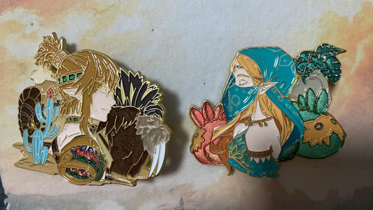 The Legend of Zelda soft enamel pins(2pcs)