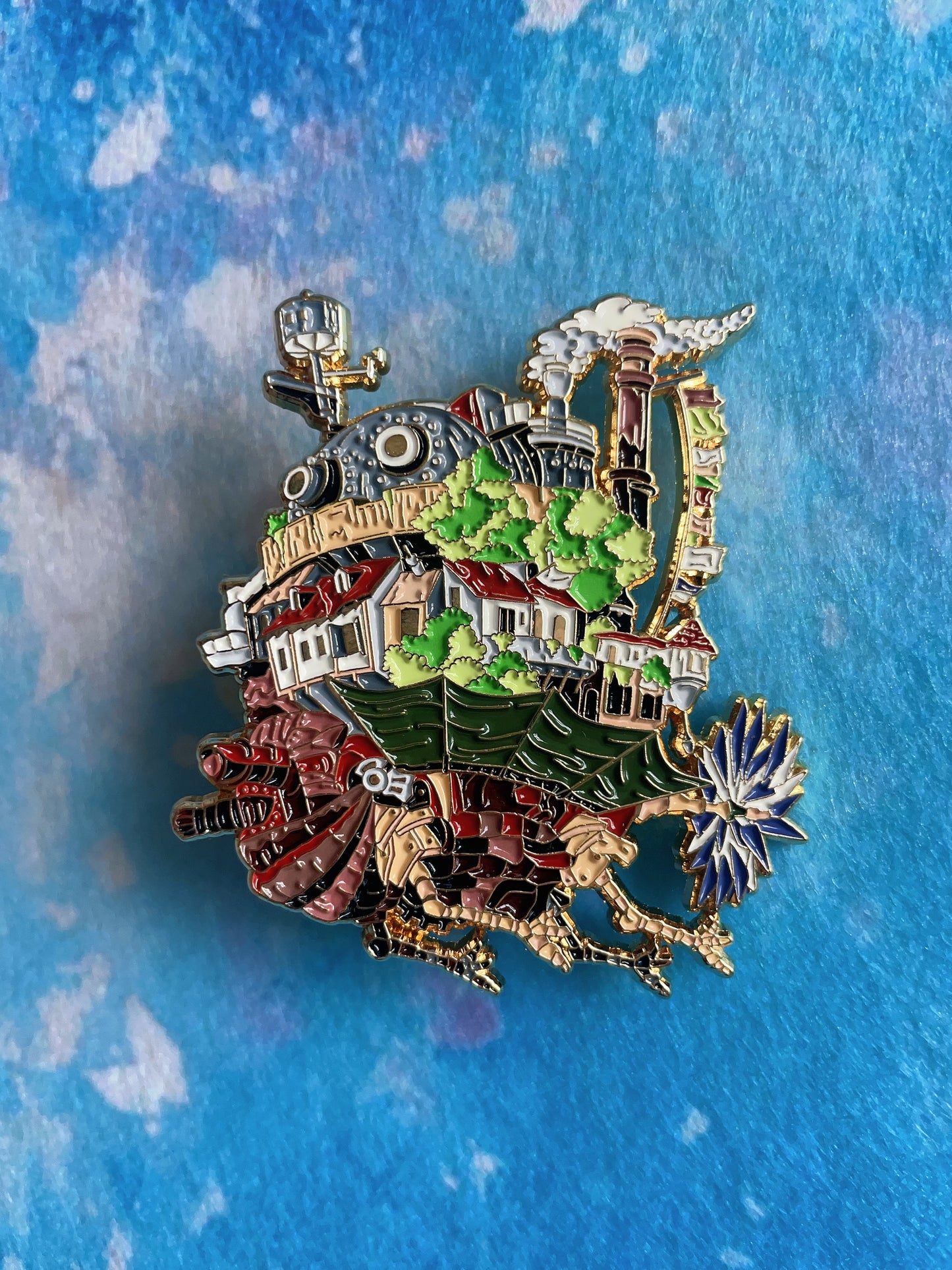 studio Ghibli Howl’s Moving Castle enamel pins