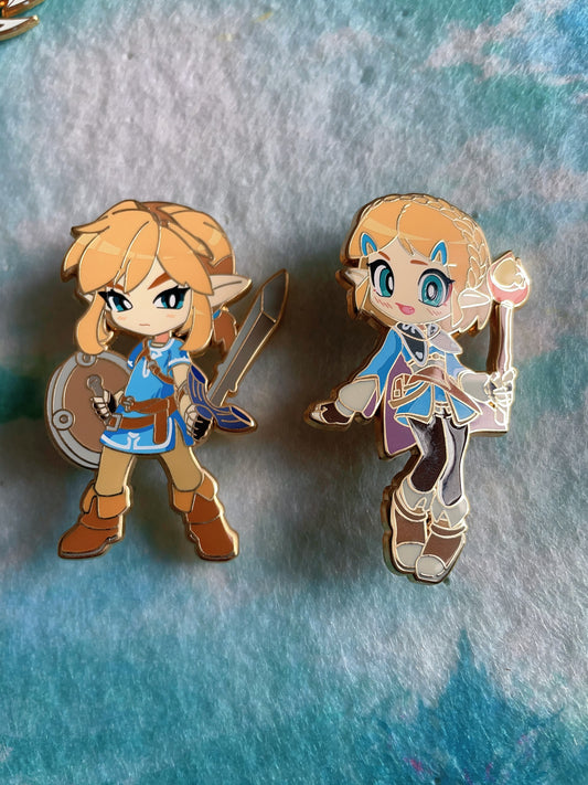 The Legend of Zelda hard enamel pins(2pcs)