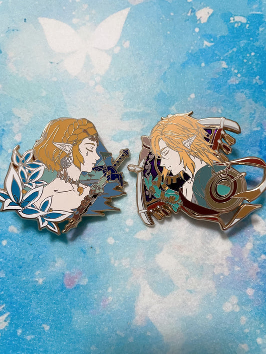 The Legend of Zelda hard enamel pins(2pcs)