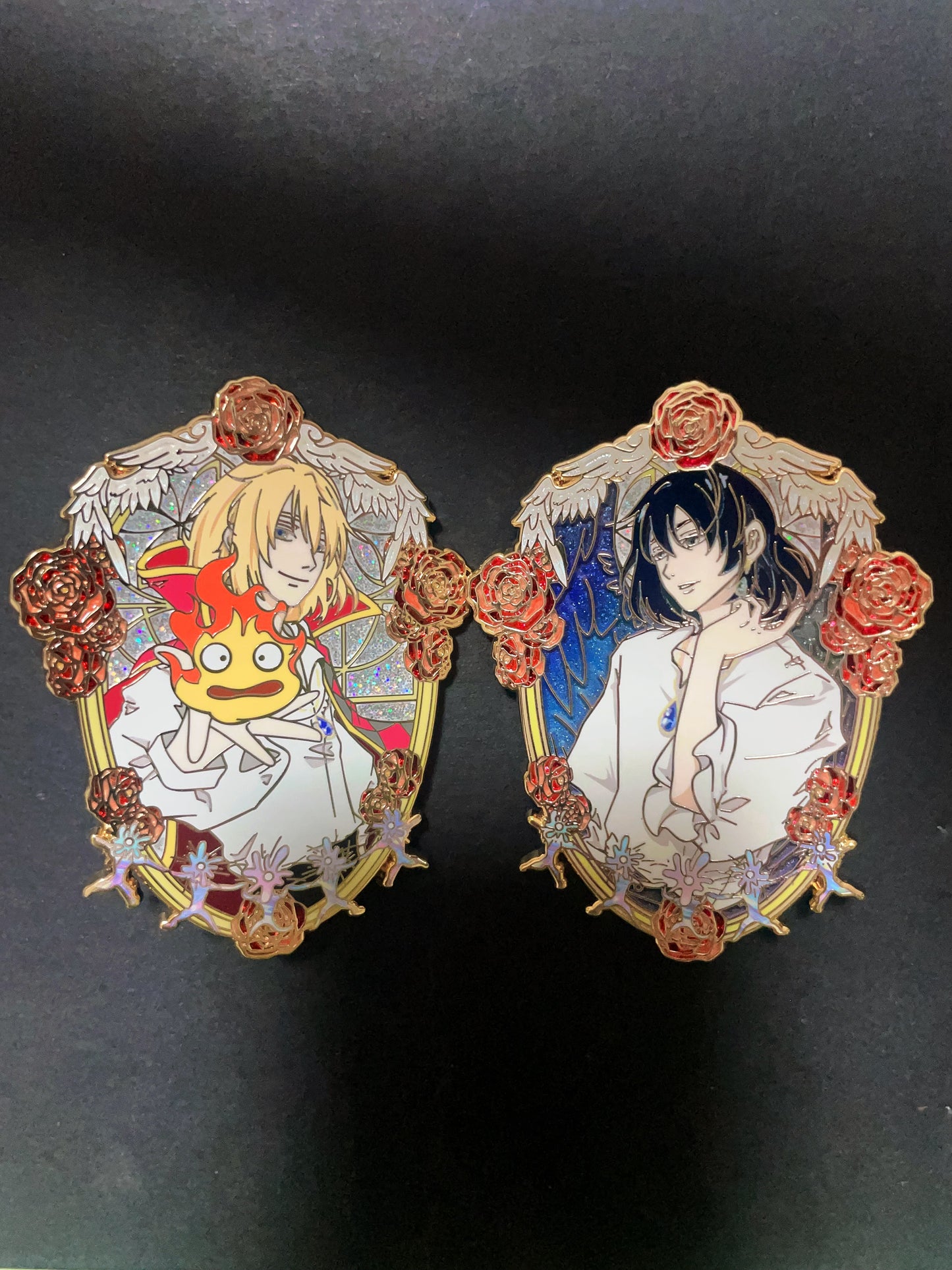 Howl’s Moving Castle enamel pins(2pcs)