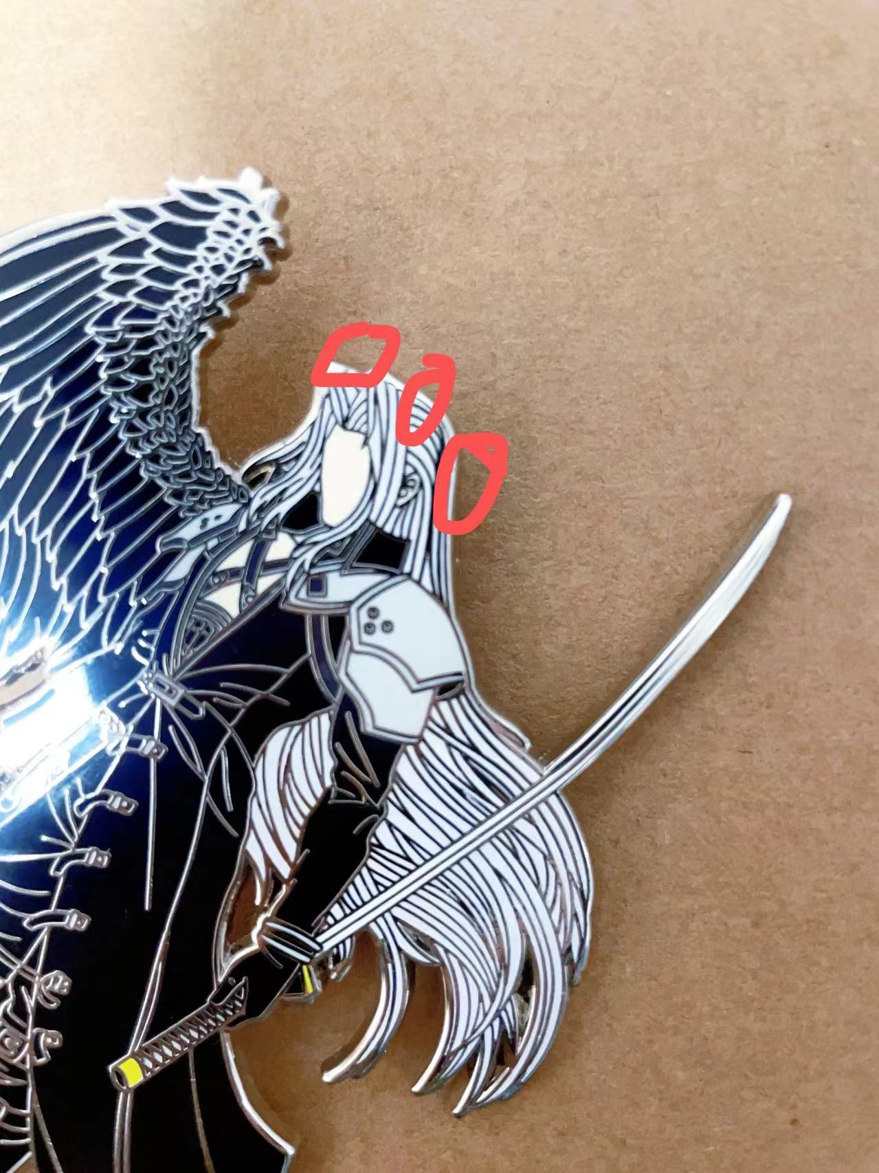 Final Fantasy VII Sephiroth & Cloud hard Enamel Pins(2pcs) | Limited Edition Collectible