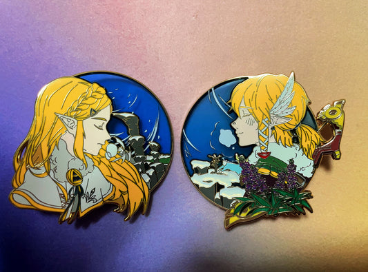 Zelda hard Enamel Pin – Limited Edition Collector's Item(2pcs)