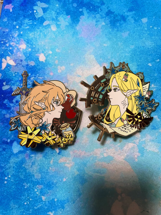 Zelda hard Enamel Pins – Limited Edition Collector's Item(2pcs)