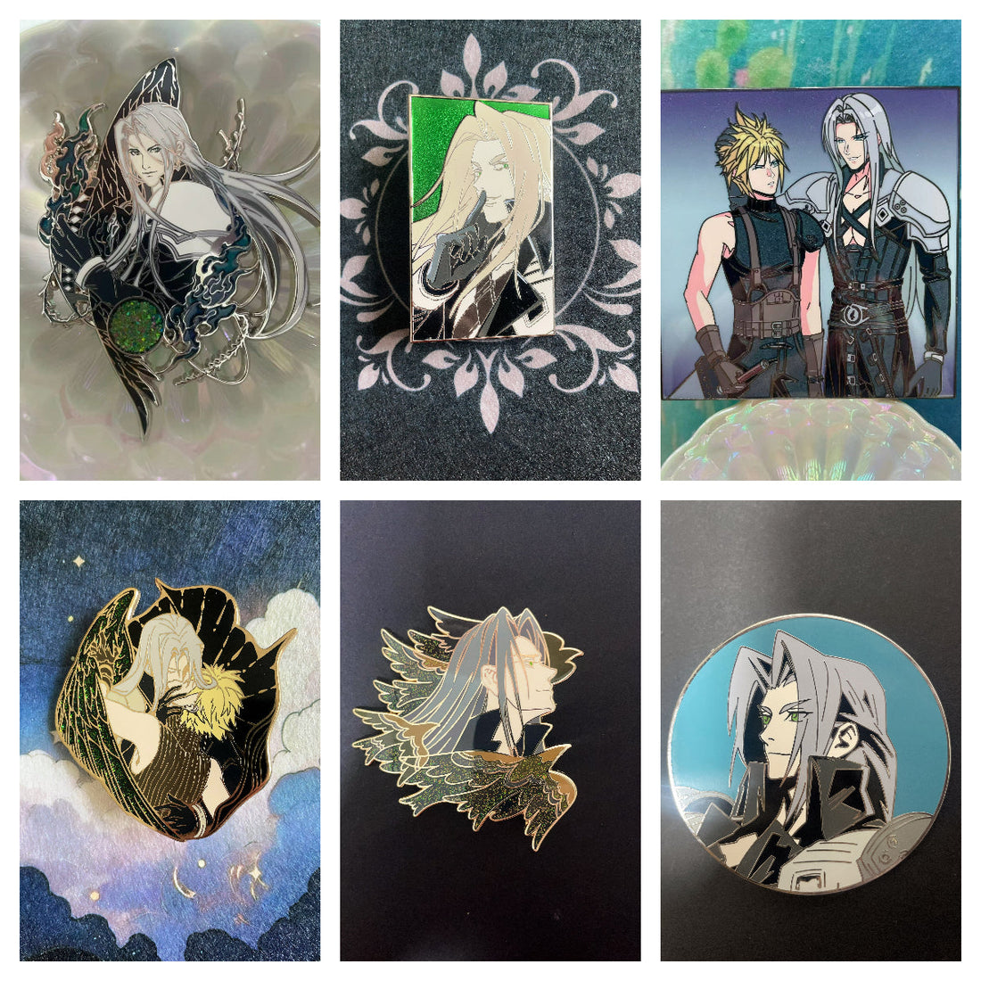 Sephiroth Is My Ultimate Fictional Crush-FF7 enamel pins
