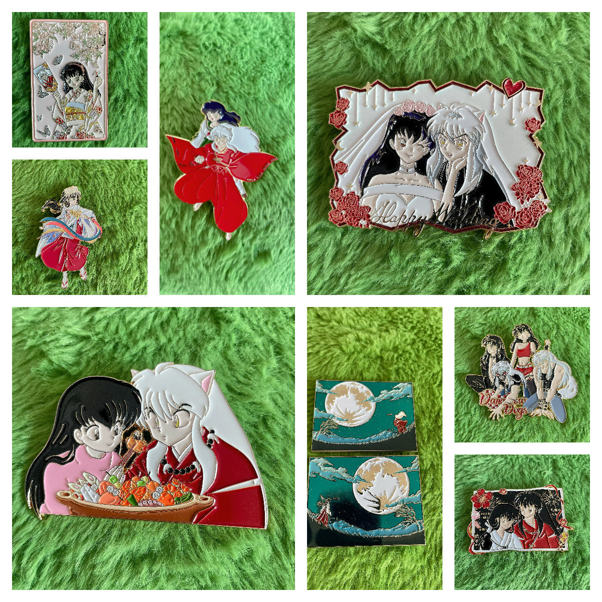 Classic Inuyasha Enamel Pins | Rare Anime Pin Collection Review ...