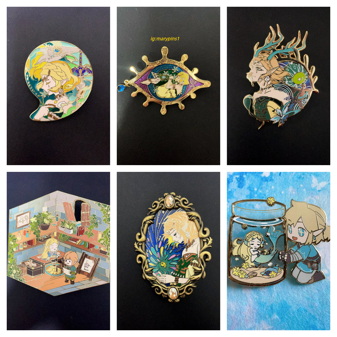 Best-Selling Zelda Enamel Pins in my shop