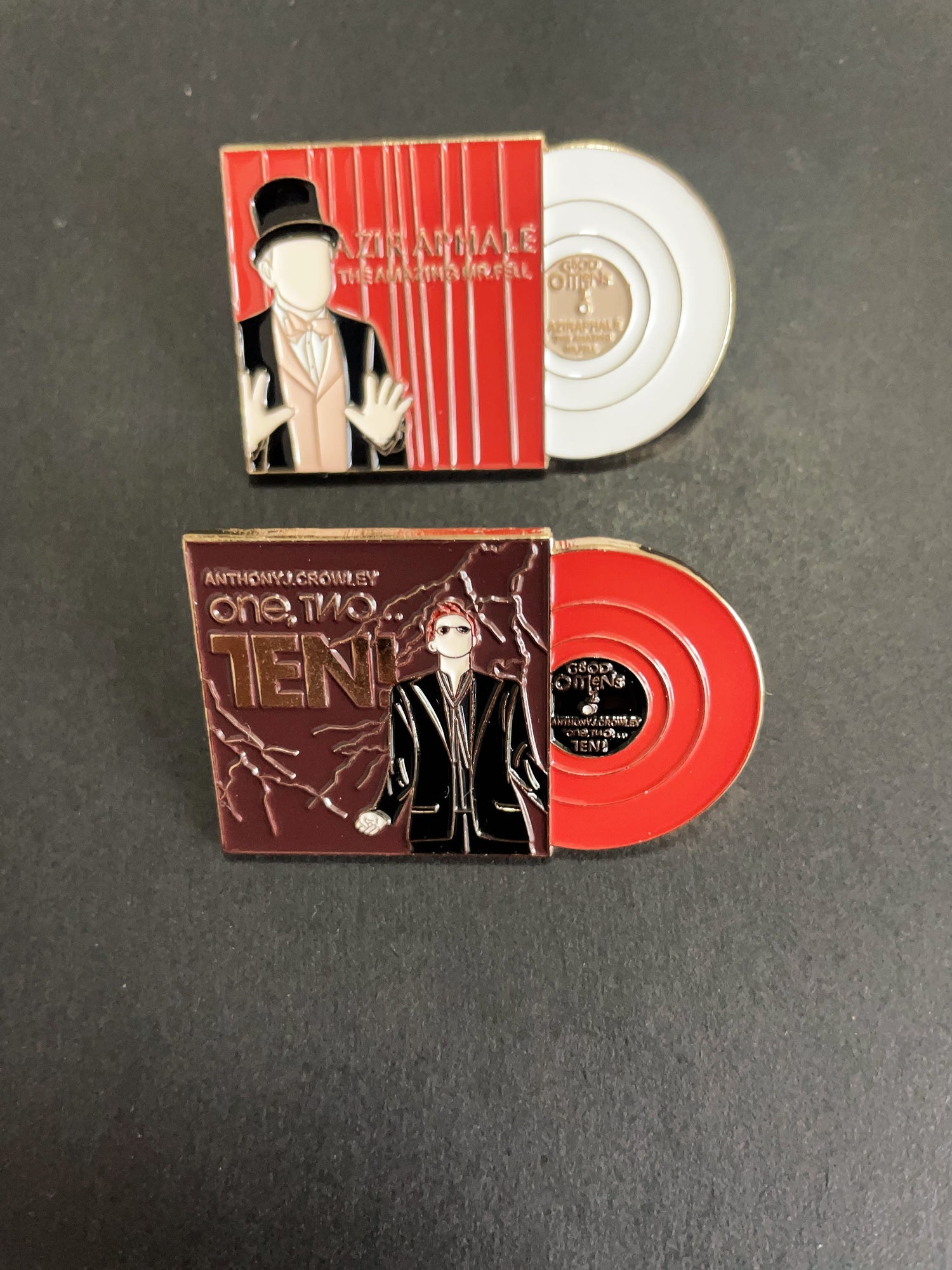 good omens pins