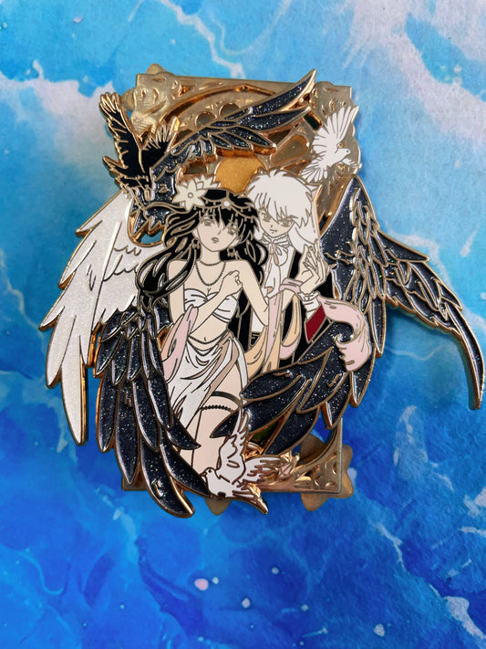 inuyasha  and Kagome couple enamel pins