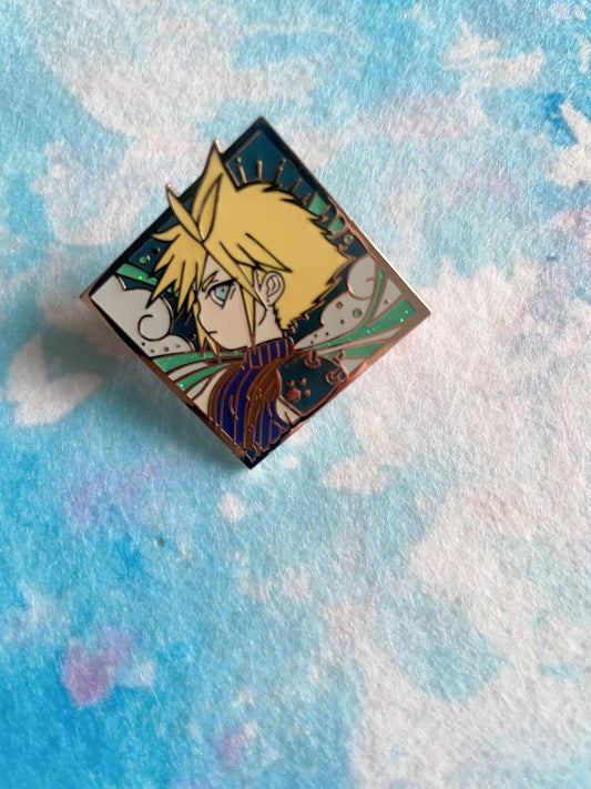 final fantasy enamel pin cloud