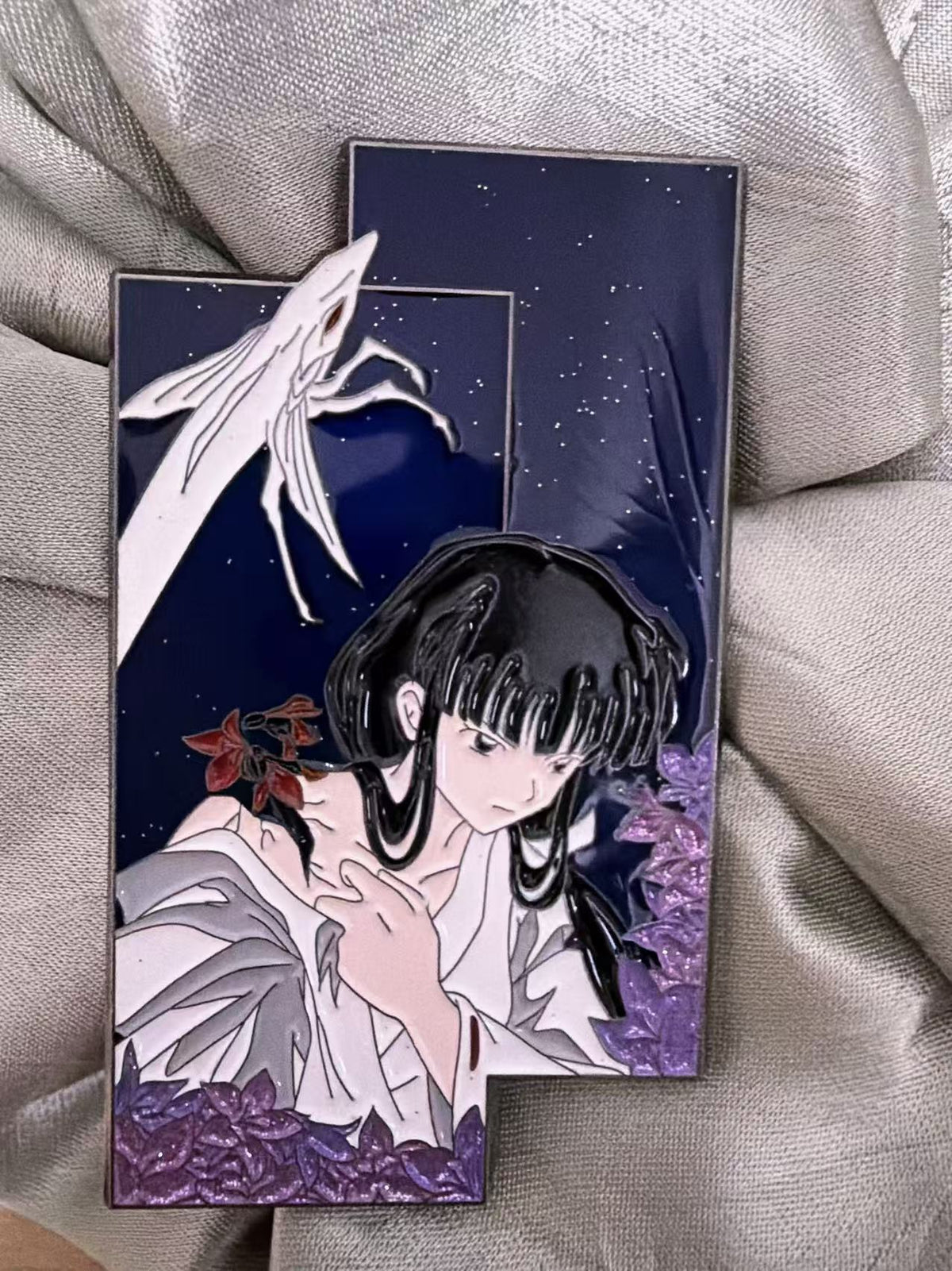 kikyo soft  enamel Pin | Inuyasha Anime Pin