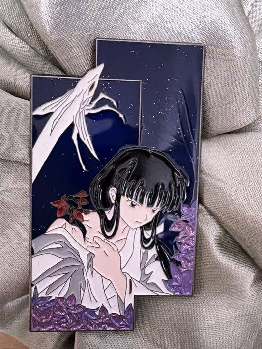kikyo soft  enamel Pin | Inuyasha Anime Pin