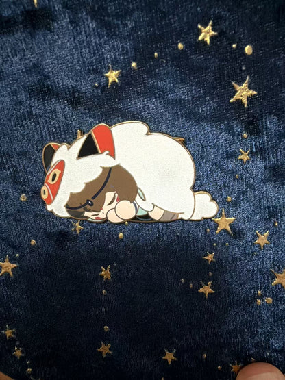 studio Ghibli  Princess Mononoke  Enamel Pin – Studio Ghibli Limited Edition, One of a Kind