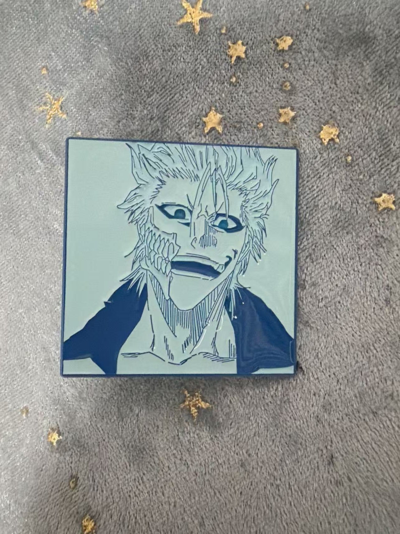 bleach soft enamel pin(blue)