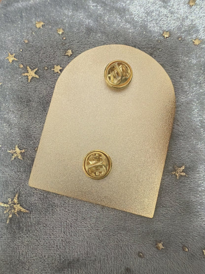 Genshin Impact Arlecchino Enamel Pin Fatui Gold Plate Hard Enamel Pin