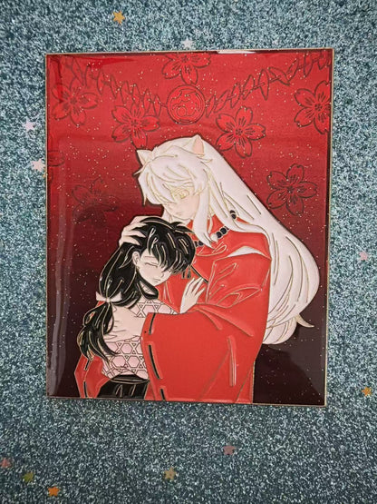 kikyo and inuyasha soft  enamel Pin | Inuyasha Anime Pin