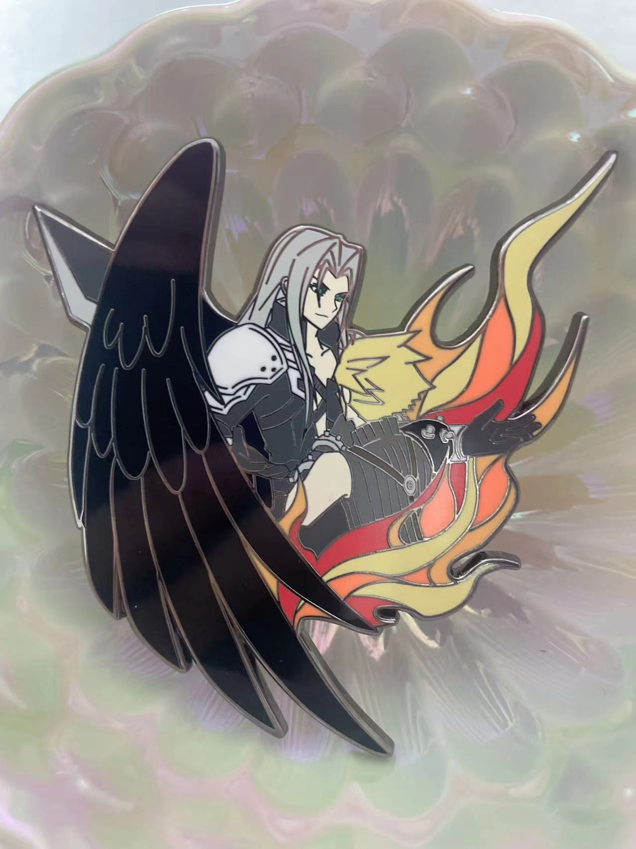 Final Fantasy VII Sephiroth & Cloud hard  Enamel Pin