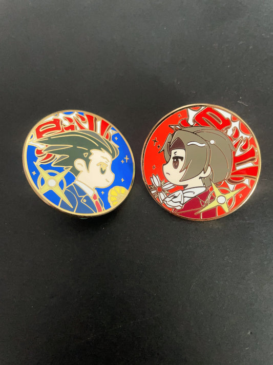 Ace Attorney pins(2pcs)