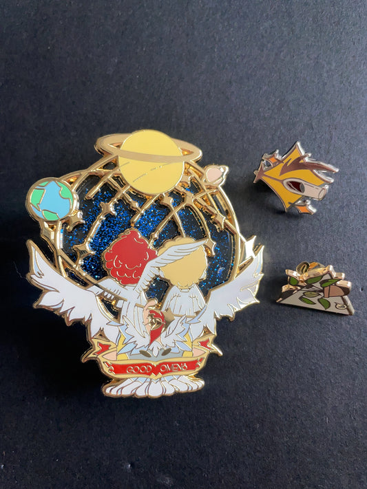Good Omens  hard enamel pins
