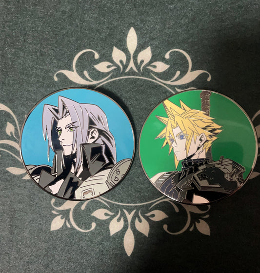 final fantasy hard enamel pins(2pcs)