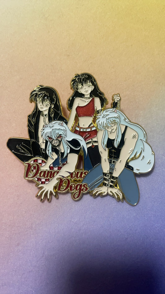 inuyasha Kagome Kikyo Sesshomaru  hard enamel pins
