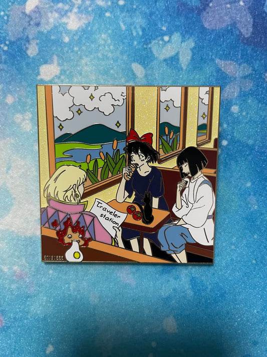 studio Ghibli Howl’s Moving Castle enamel pin