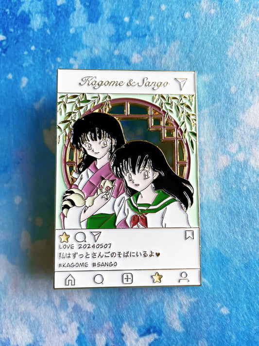 inuyasha and Kikyo and Kagome pin