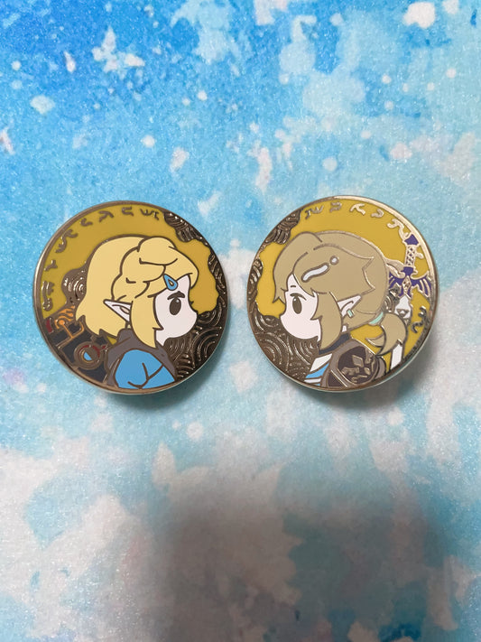 The Legend of Zelda hard enamel pins（2pcs）
