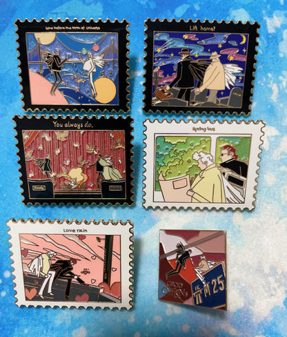 Good Omens hard enamel pins(a set of pins）6pcs