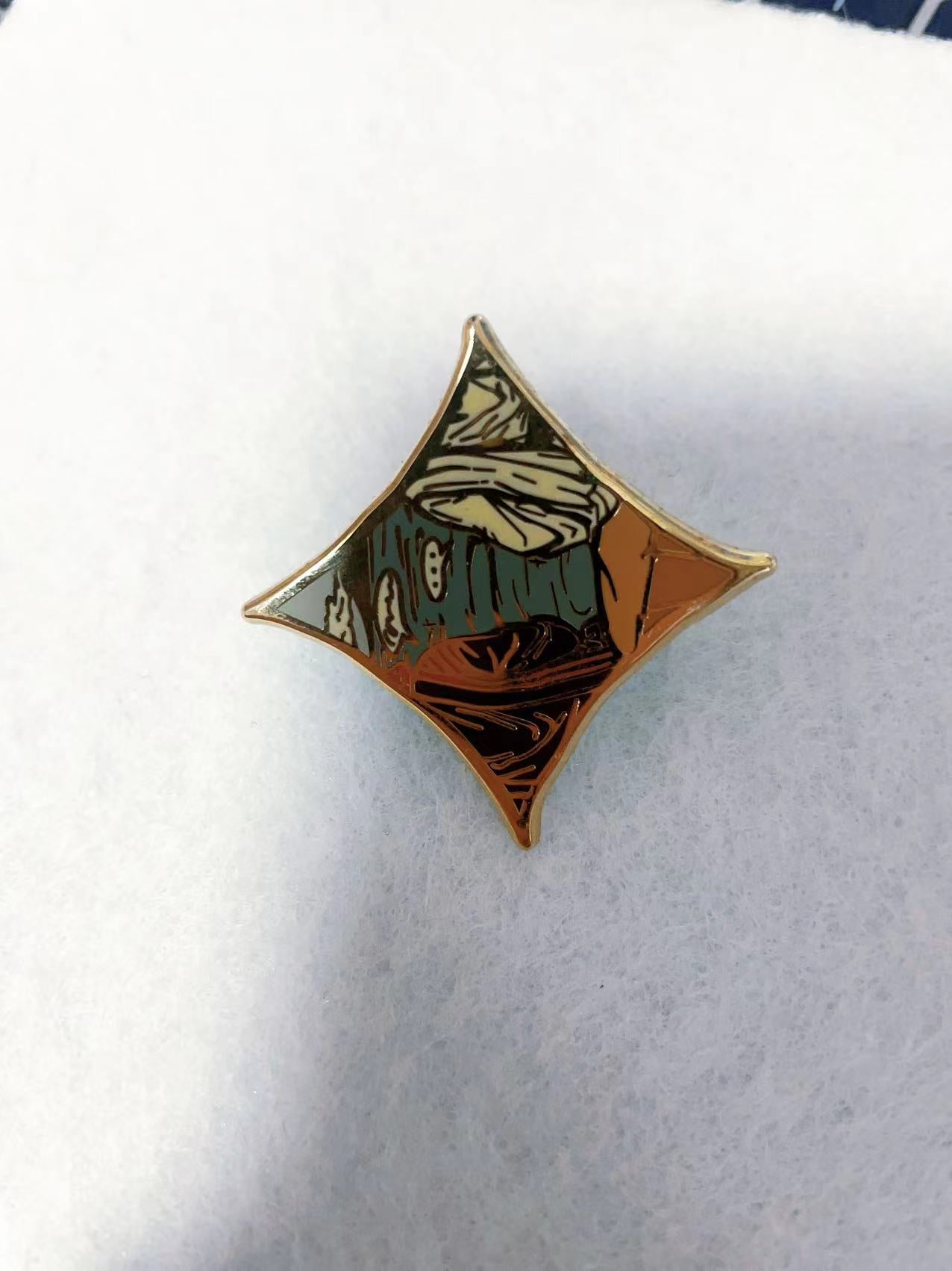 Good Omens hard enamel pins