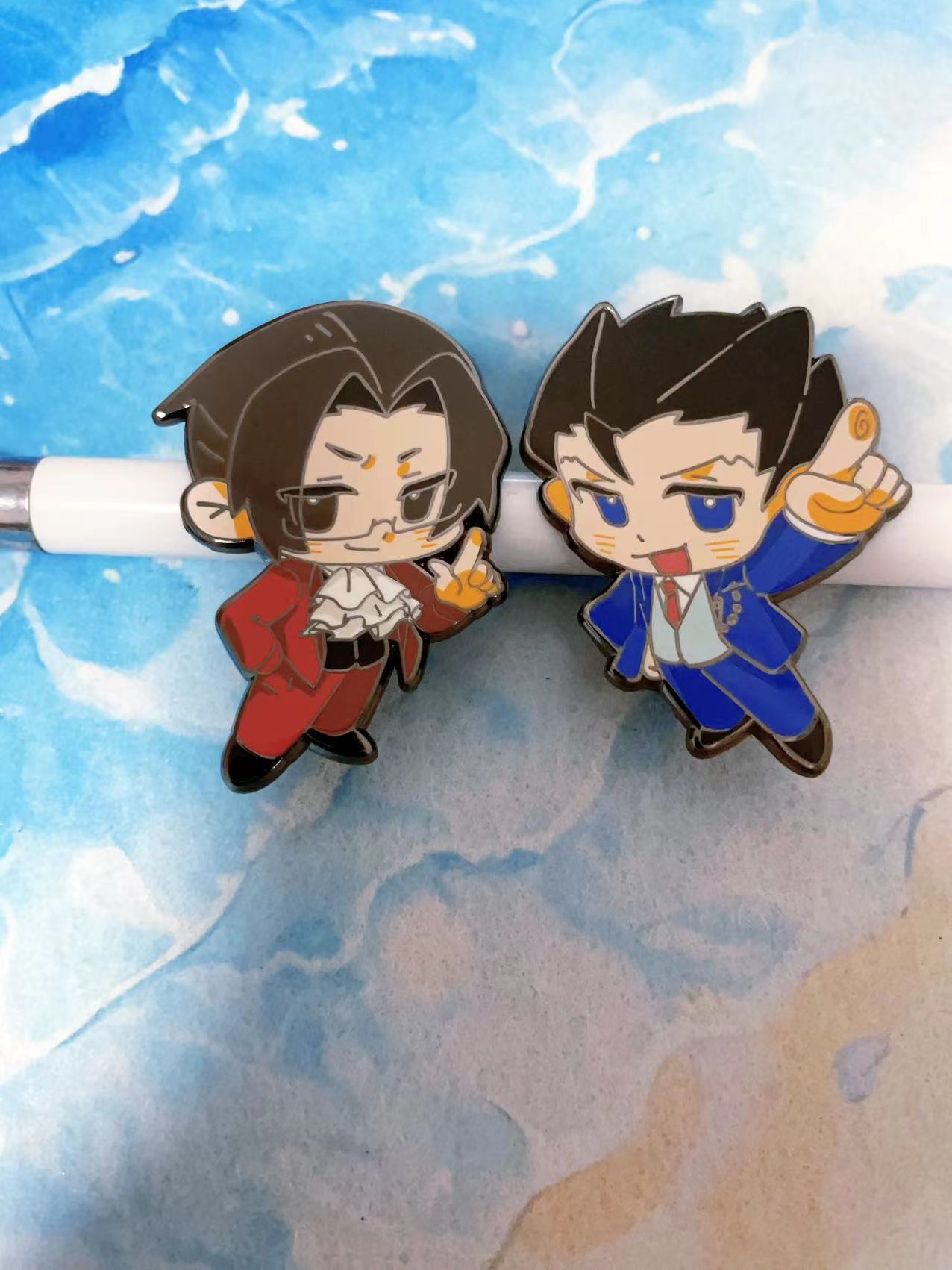 Ace Attorney enamel  Pins