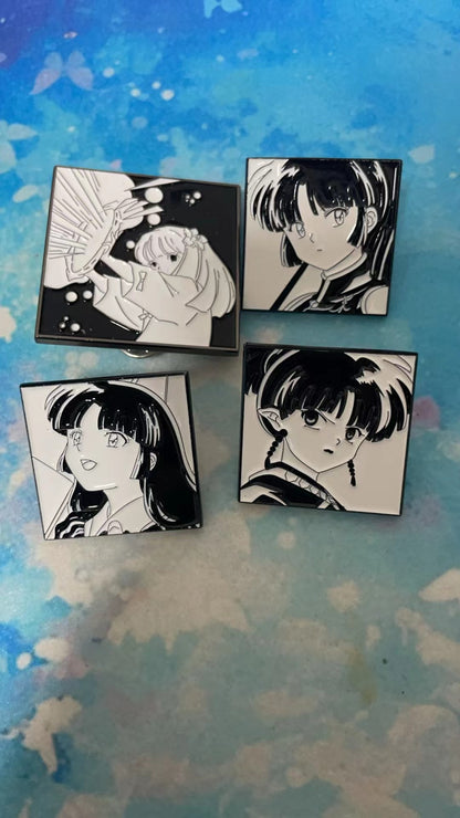 Inuyasha  Enamel Pin – Rare Limited Edition for Collectors(4pcs)