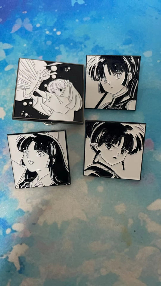 Inuyasha  Enamel Pin – Rare Limited Edition for Collectors(4pcs)