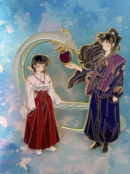 （reserved）Inuyasha kikyo and Naraku Enamel Pin – Rare Limited Edition for Collectors