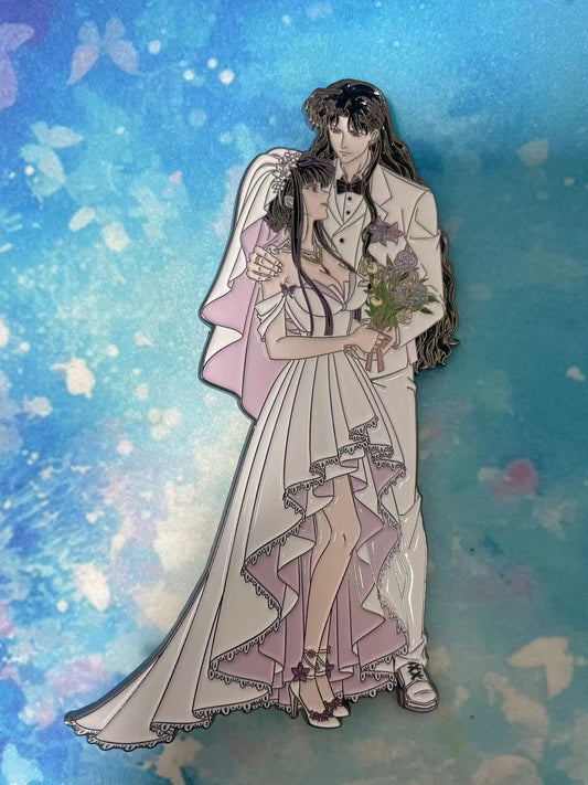 Inuyasha kikyo and Naraku Enamel Pin – Rare Limited Edition for Collectors