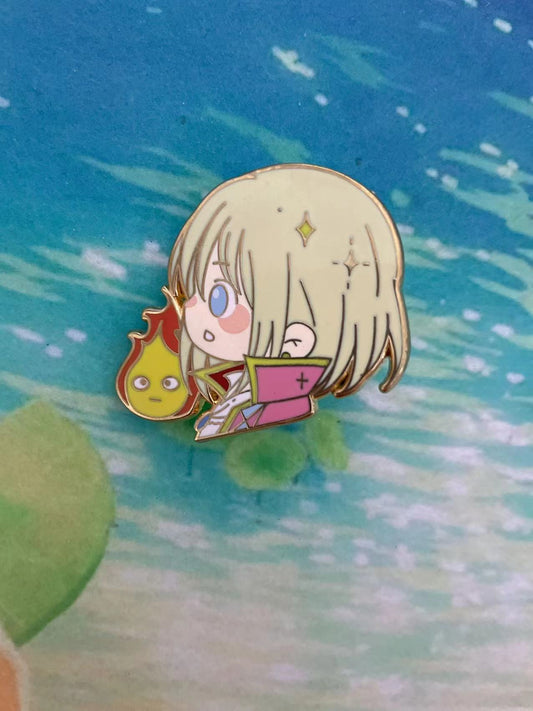 studio Ghibli Howl’s Moving Castle Hard Enamel Pins – Collectible Studio Ghibli