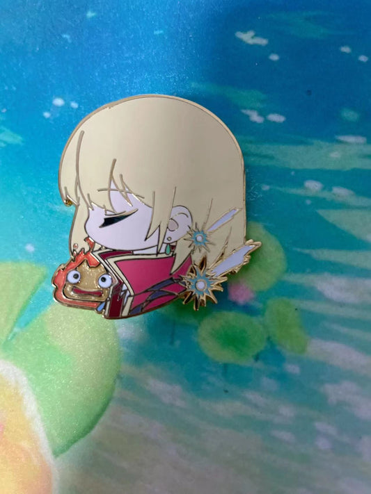 studio Ghibli Howl’s Moving Castle Hard Enamel Pins – Collectible Studio Ghibli