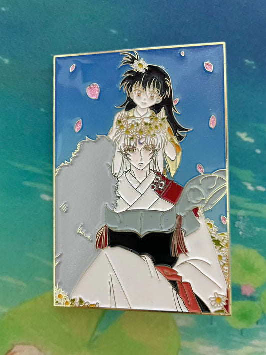 Sesshomaru and Rin Enamel Pin