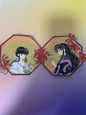Inuyasha Naraku and Kikyo Enamel Pins(2pcs)– Limited Edition Collectible Anime pin