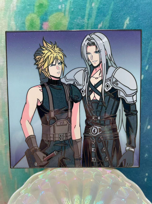 Final Fantasy VII Sephiroth & Cloud Enamel Pin