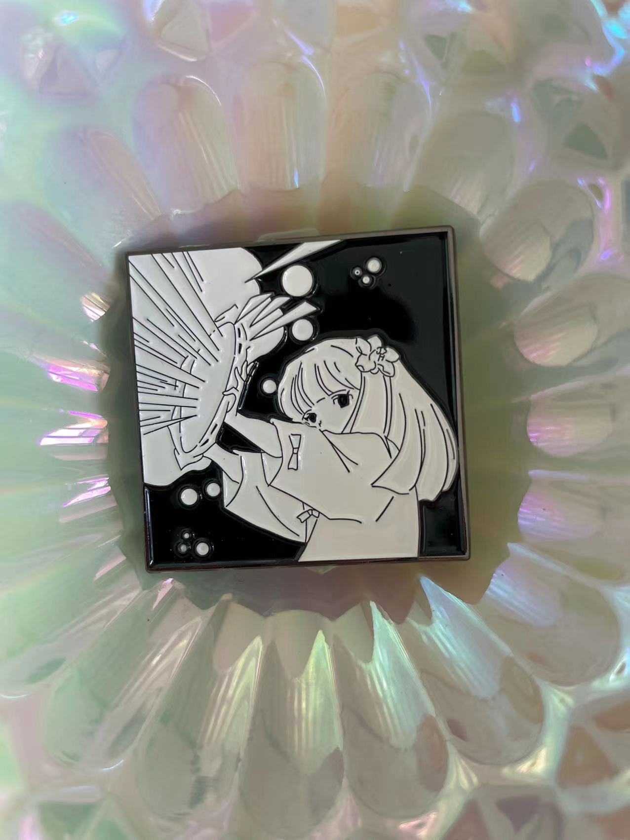 Kanna Enamel Pin